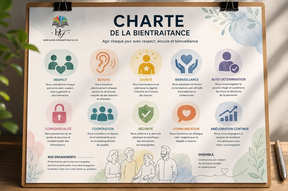 Illustration : Élaboration de la charte de bientraitance